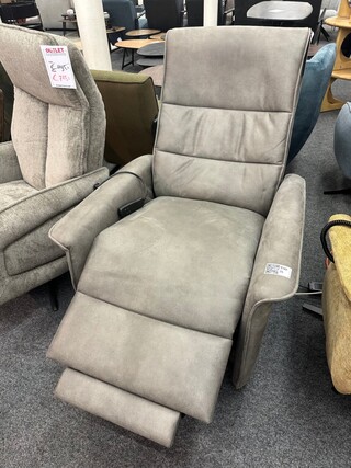 Fauteuil Sta op elektrisch Joep, microvezel taupe